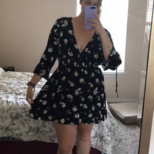 Forever 21+ Black Floral Dress